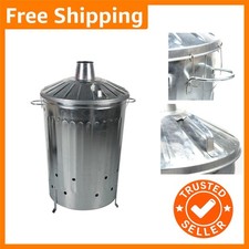 125l galvanised incinerator - galvanised,
