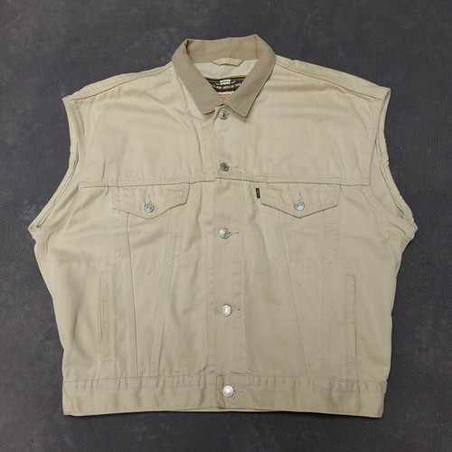 Levis sleeveless denim jacket - denim,