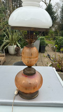 antique orange peach facet