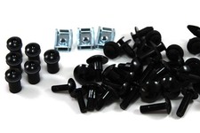 Yamaha RD500LC 1984-1986 Black Aluminium Fairing Screen Bolt Kit RD 500 RZ500