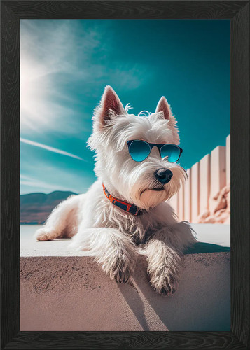 West highland terrier framed - highland,