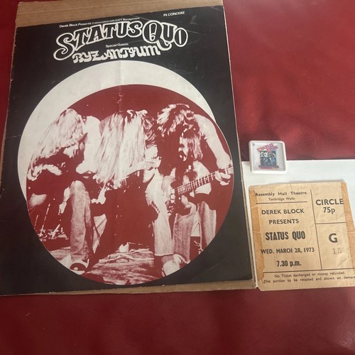 Status quo concert programme - quo,