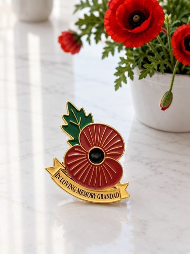 Grandad remembrance pin - grandad,