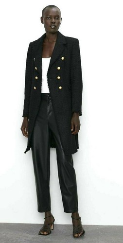 Nwt zara tweed military runway - zara,