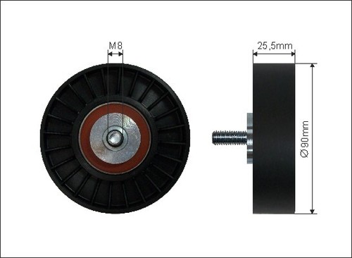 New deflection guide pulley - deflection/guide,