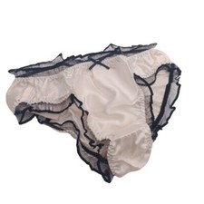 Girls 100% Silk Panties Blue