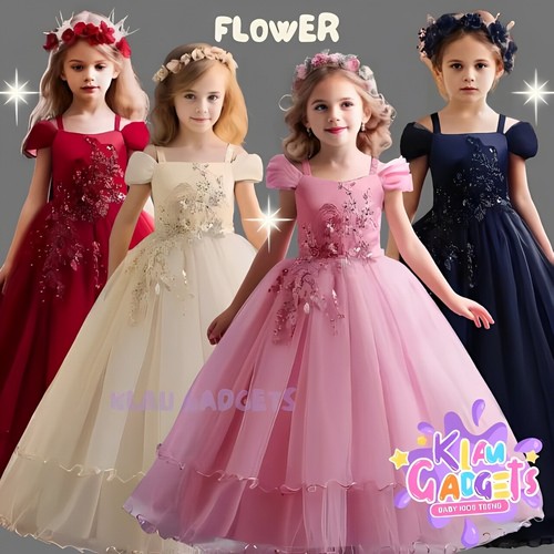Flower girls wedding long - flower,