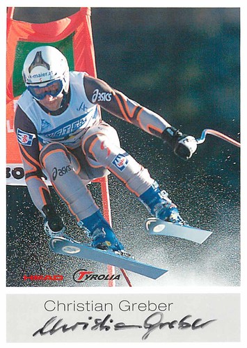 Christian greber autograph - greber,