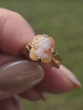 Vintage 9ct Gold Cameo Ring