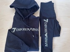 Womens EA7 Armani Tracksuit Set Outfit -Leggings & Hoodie Size XXS Designer