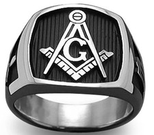 Free Mason Ring - Chiseled