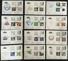12 Cotswold Millennium First Day Covers 2000 All Different 11 Unopened 1 Open