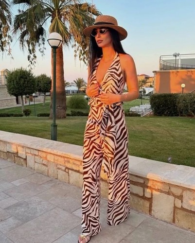Zara printed linen - linen, zebra
