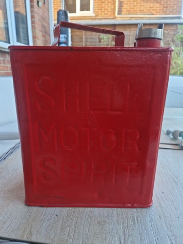 Shell motor spirit petrol can - spirit,