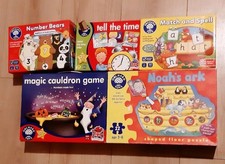 4 Educational Games, Orchard Toys. Plus Floor Puzzle.
