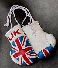 UNION JACK PAIR OF MINI BOXING GLOVES CAR REAR VIEW MIRROR MINI GLOVES