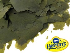 HERONS Premium Tropical Fish Food Flakes SPIRULINA MALAWI GOLDFISH COLOUR FLAKE