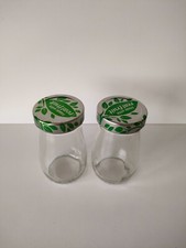 2 x Empty Glass Jars with Lids