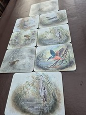 Vintage Set Of 8 Bird