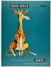 SOUTH AFRICA - QANTAS  POSTER