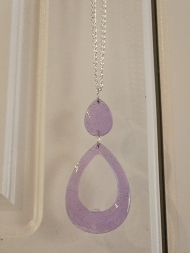 Handmade resin necklace - handmade,
