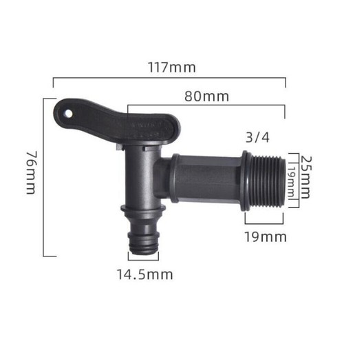 Fresh waste water tank drain - fresh/waste,