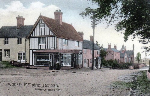 Woore post office school - office, nr