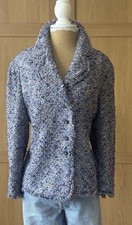 Escada Blue Tweed Jacket
