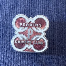 Vintage Perkins Drivers Club Enamelled Pin Badge by W.J. Dingley B’ham