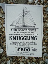 Smuggling Ship Poster 1782