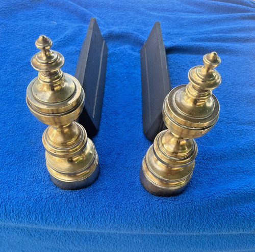 Antique fire dogs - dogs, andirons
