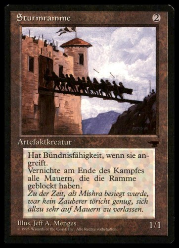 Battering ram - battering, (german)