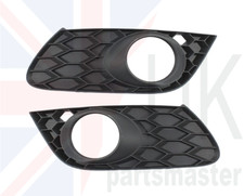SKODA OCTAVIA VRS MK2 FRONT BUMPER FOG LIGHT COVER GRILL PAIR SET