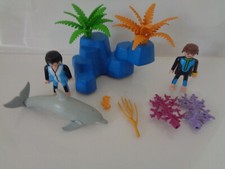 playmobil dolphin divers coral sea horse