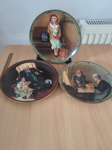 Vintage norman rockwell plates - vintage,