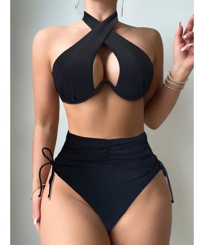 Women black sexy two piece - women's, two-piece