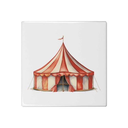 Circus tent ceramic tile - ceramic,