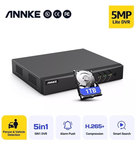 New 1tb annke dw81kd 5mp - 5mp, lite