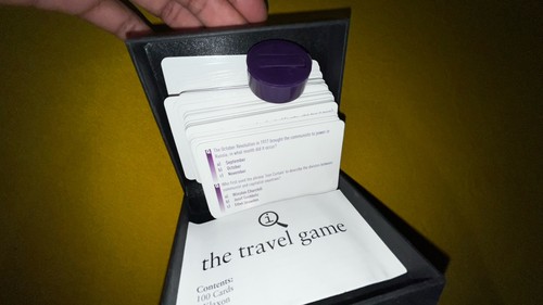 The travel game trivia card - qi,