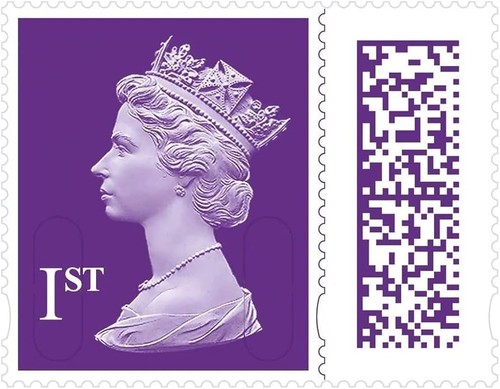 First class stamp - stamp, (barcoded)