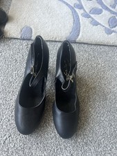 Capezio Tele Tone Black Tap Shoes Size 6.5M