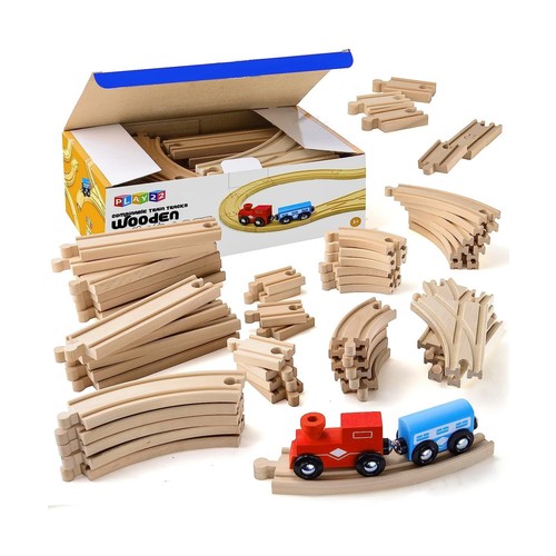 Wooden train tracks - wooden,