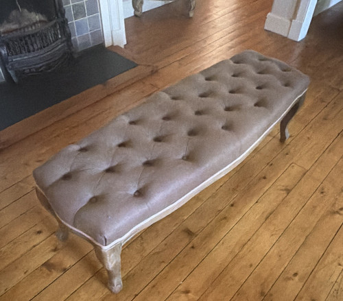 Beige tufted upholstered - tufted,