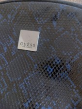 Guess Make Up Bag Blue Black