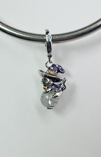 Witch Cat Hat Moon Charm