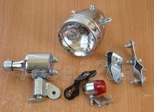 New Bicycle Motorized Bike Friction Generator Dynamo Headlight Tail Light 12V 6W