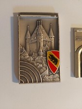 4 X  SWISS METAL BADGES, Thun Schloss, Luzern,Sarnen, Wengen. 