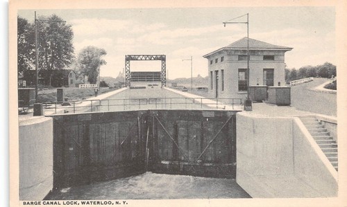 Waterloo 1910 barge - pc, 1910,