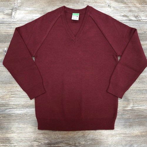 Maroon neck school jumper - maroon,