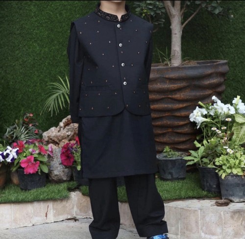 Kids shalwar kameez - kids, waistcoat